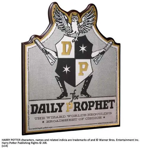 Figurine hp daily prophet wall plaque